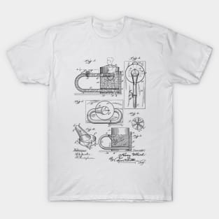 Water Massage Vintage Patent Hand Drawing T-Shirt